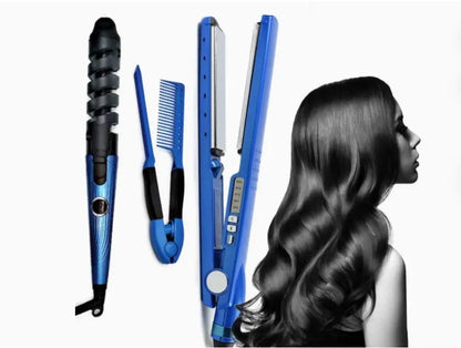 Beautimech™ 3-in-1 Splint Hair Straightener – Straighten, Curl & Style Effortlessly Beautimech