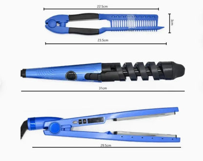 Beautimech™ 3-in-1 Splint Hair Straightener – Straighten, Curl & Style Effortlessly Beautimech