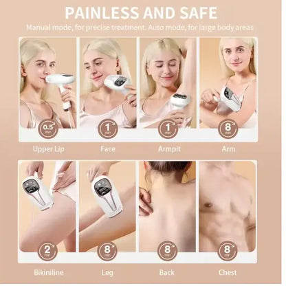 Babyverse™ Digital IPL Hair Removal Device – Painless Permanent Hair Reduction Beautimech